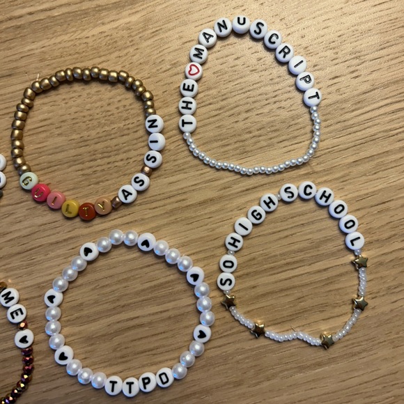 6 tortured poets department Taylor swift sparkly friendship bracelets - Picture 3 of 3